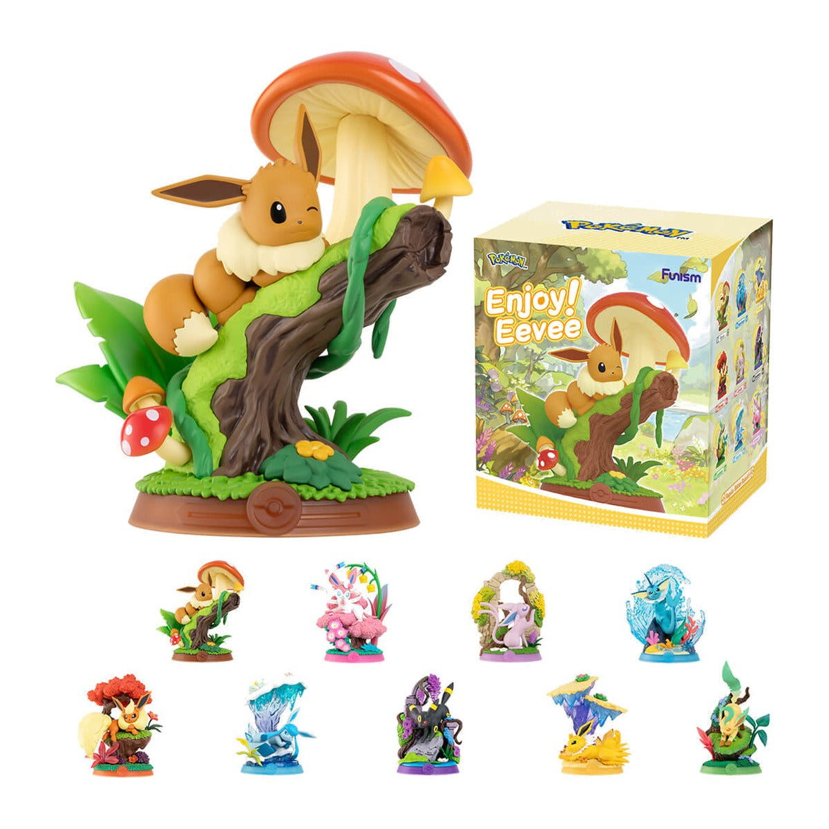 Funism Enjoy Eevee Series Blind Box mit allen 9 Figuren