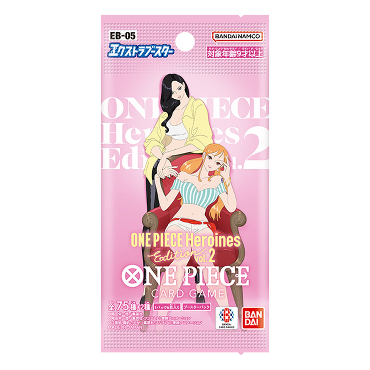 One Piece EB05 Heroines Edition Vol. 2 Booster Japanisch – Booster mit Nami und Nico Robin
